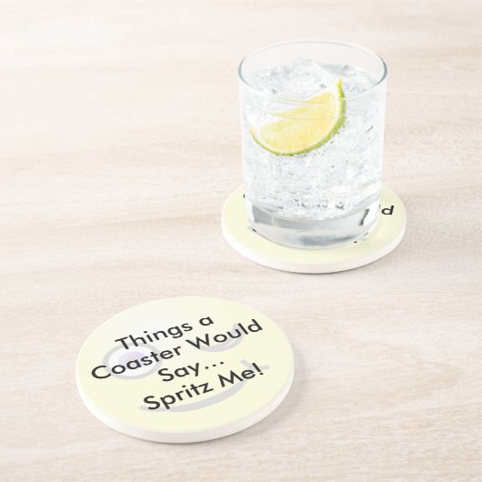 Spritz me-Onderzetter Zandsteen Onderzetter (Zijkant)