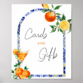 Spritz Mediterraan Vrijgezellenfeest Kaarten en ge Poster (Voorkant)