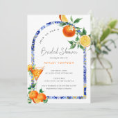 Spritz mediterraans Boho Arch Vrijgezellenfeest Kaart (Staand voorkant)