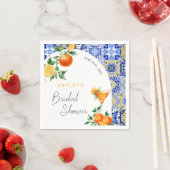 Spritz Mediterrane Boho Boog Bruidsdouche Servet (Insitu)