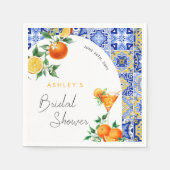 Spritz Mediterrane Boho Boog Bruidsdouche Servet (Voorkant)