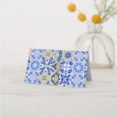 Spritz Mediterrane Bruiloft Bridal Shower Tafelkaa Plaatskaartje (Achterkant)