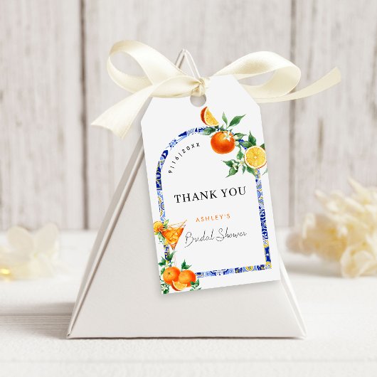 Spritz Mediterranean Arch Vrijgezellenfeest Cadeaulabel