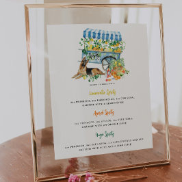 Spritz-station | Pet Portrait Drink Wedding Bar Poster
