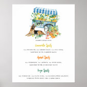 Spritz-station | Pet Portrait Drink Wedding Bar Poster (Voorkant)