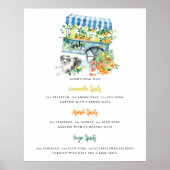Spritz-station | Pet Portrait Drink Wedding Bar Poster (Voorkant)
