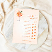 Spritz Theme Hij zei dat ze Vrijgezellenfeest spel Kaart