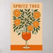 Spritz Tree - Cocktail Art Print (Voorkant)