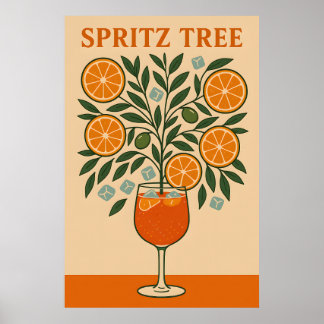 Spritz Tree - Cocktail Art Print
