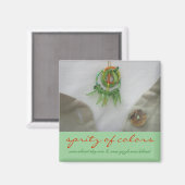 Spritz van kleuren magneet (Voorkant / Achterkant)