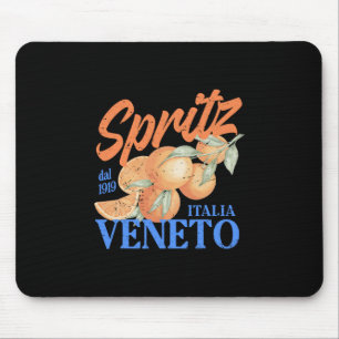 Spritz Veneto Dal 1919 Italië Vintage Oranje Wijn Muismat