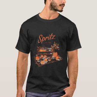 Spritz Veneto Italia Vintage Orange Wine Tail  T-shirt