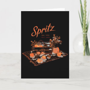 Spritz Veneto Italia Vintage Oranje Wijn Staart  Kaart