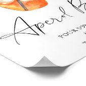 Spritz vrijgezellenfeest - aperol bar poster (Hoek)