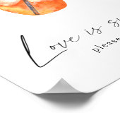 Spritz vrijgezellenfeest - liefde is zoet neem een poster (Hoek)