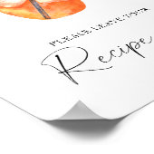 Spritz vrijgezellenfeest - Uw receptenkaart hier Poster (Hoek)