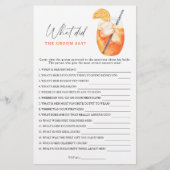 Spritz vrijgezellenfeest Wat zei de bruidegom? (Voorkant)