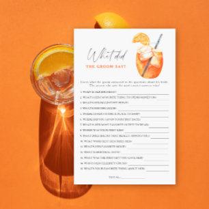 Spritz vrijgezellenfeest Wat zei de bruidegom?