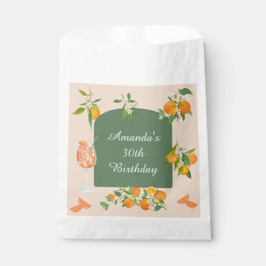 Spritz Zomer Verjaardag Bedankzakje (Voorkant)