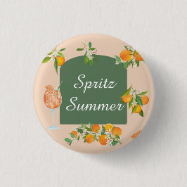 Spritz Zomer Verjaardag Ronde Button 3,2 Cm