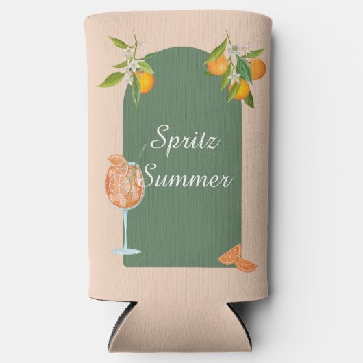 Spritz Zomer Verjaardag Seltzer Blikjeskoeler (Voorkant)