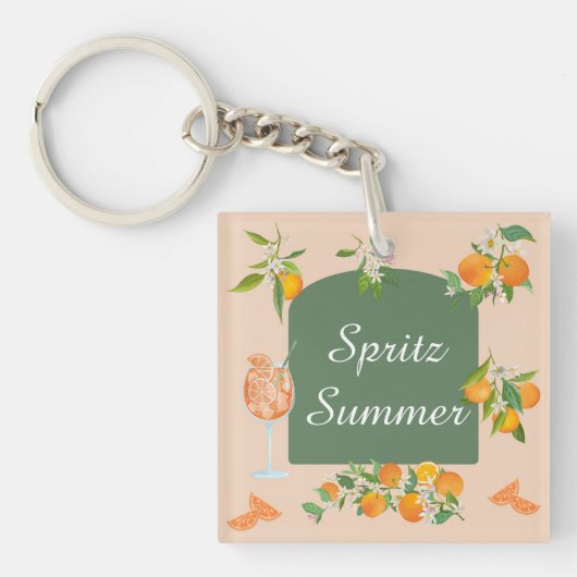 Spritz Zomer Verjaardag Sleutelhanger (voorkant)