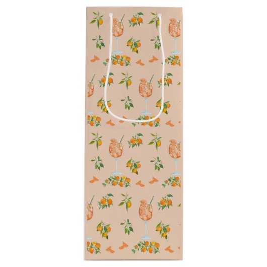 Spritz Zomer Verjaardag Wijn Cadeautas (Voorkant)