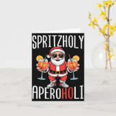 Spritzholy Aperoholi - Santa Aperitif Funny Spritz Kaart (Gele Bloem)