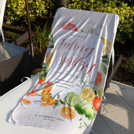 Spritzy Gevoel | Citrus Jonggezellen Weekend Strandlaken