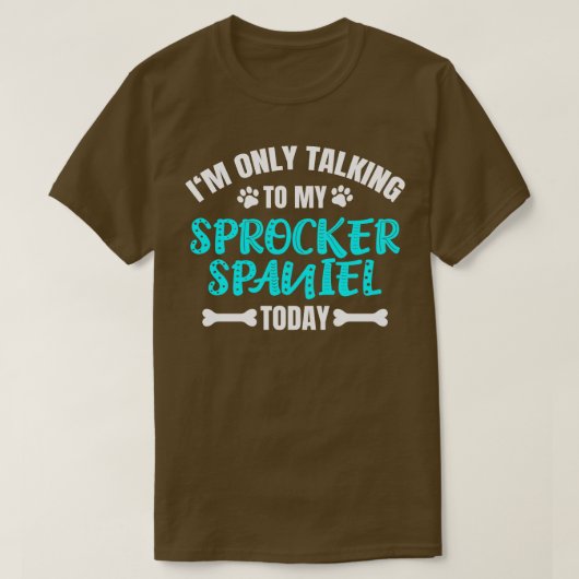 Sprocker Spaniel 1 T-shirt (Design voorkant)