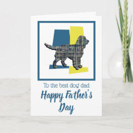 Sprocker Spaniel hond driekleurig Vaderdag Kaart