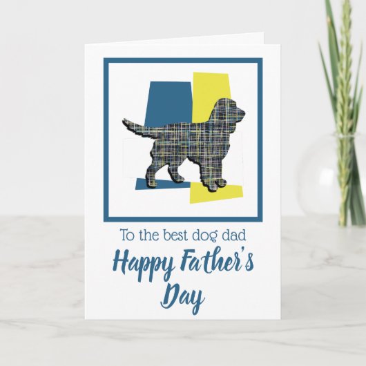 Sprocker Spaniel Hond Driekleurige Vaderdag Kaart (Voorkant)