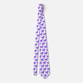 Sprocker Spaniel Hond Roze & Blauw Donker Witte Ha Stropdas (Achterkant)