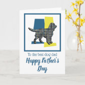 Sprocker Spaniel hond TriColour Vaderdag Kaart (Gele Bloem)