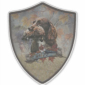 Sprocker Spaniel, Pistool dog art Sticker (Voorkant)