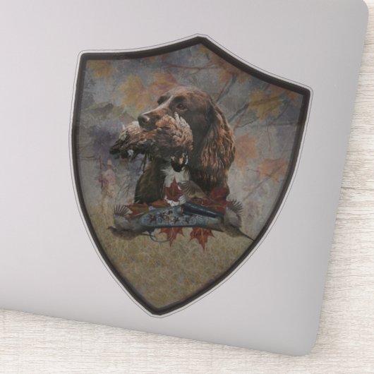 Sprocker Spaniel, Pistool dog art Sticker (Detail)