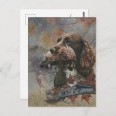 Sprocker Spaniel, Pistool hondenkunst Briefkaart (Voorkant / Achterkant)