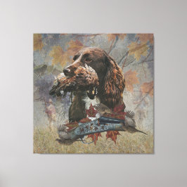 Sprocker Spaniel, Pistool hondenkunst Canvas Afdruk
