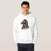 Sprocker Spaniel, Pistool hondenkunst Hoodie (Voorkant volledig)