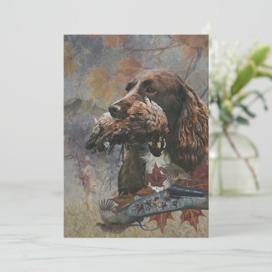 Sprocker Spaniel, Pistool hondenkunst Kaart (Staand voorkant)