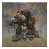 Sprocker Spaniel, Pistool hondenkunst Perfect Poster (Voorkant)