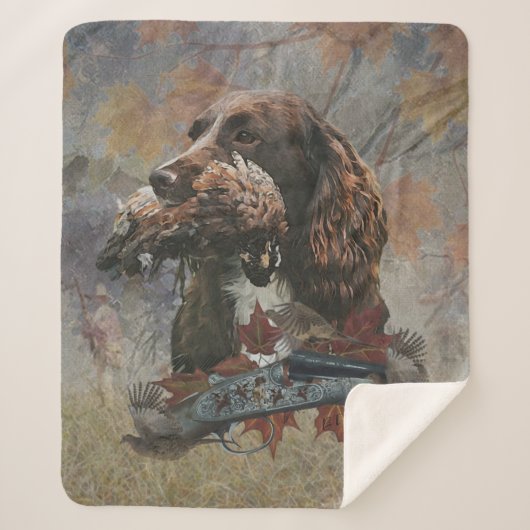 Sprocker Spaniel, Pistool hondenkunst Sherpa Deken (Voorkant)