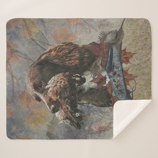 Sprocker Spaniel, Pistool hondenkunst Sherpa Deken (Voorkant (horizontaal))