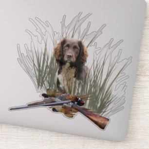 Sprocker Spaniel, Pistool hondenkunst Sticker
