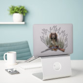 Sprocker Spaniel, Pistool hondenkunst Sticker (Laptop op bureau)