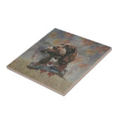 Sprocker Spaniel, Pistool hondenkunst Tegeltje (Zijkant)