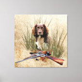 Sprocker Spaniel Tapestry Poster Triptych Acryl Canvas Afdruk (Voorkant)