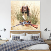 Sprocker Spaniel Tapestry Poster Triptych Acryl Canvas Afdruk (Insitu (Slaapkamer))