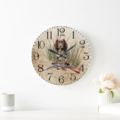 Sprocker Spaniel Tapestry Poster Triptych Acryl Grote Klok (Huis)