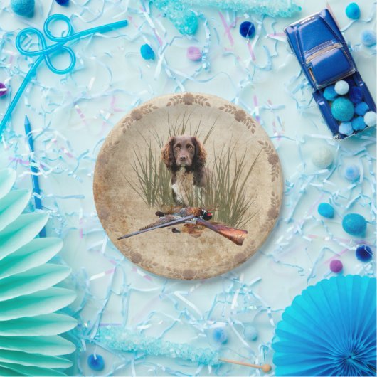 Sprocker Spaniel Tapestry Poster Triptych Acryl Papieren Bordje (Feest)